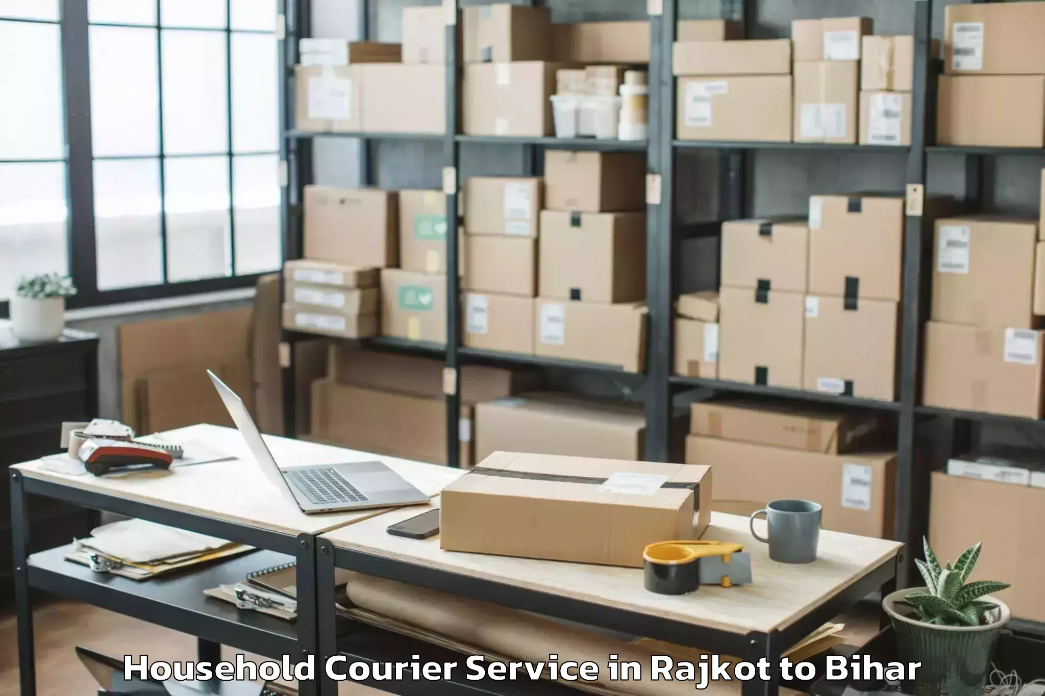 Reliable Rajkot to Garhani Household Courier